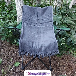 %100 Pamuklu Havlu Peştemal Gri 90x180 cm