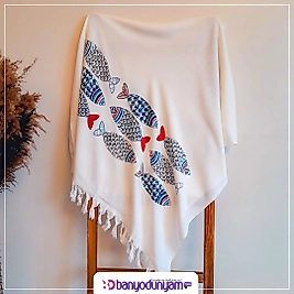 Balık Baskılı   Plaj Peştemali