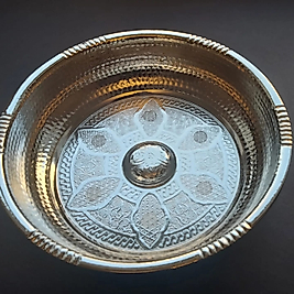 Gümüş Renkli Metal Hamam Tası
