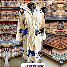 %100 Organik Pamuk, Müslin Peştemal Bornoz