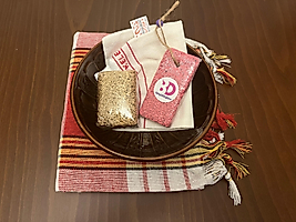 Metal Taslı Hamam Seti  5'li