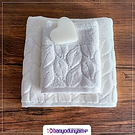 Hazal İkili Havlu Seti(Yüz ve mutfak havlusu)